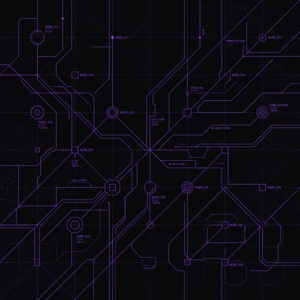 Cybernetic grid background